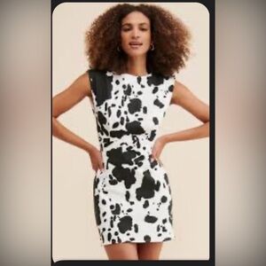 En Saison Cow Print Mini dress
